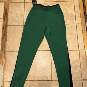 Nike Kids Green Joggers with Black Accents